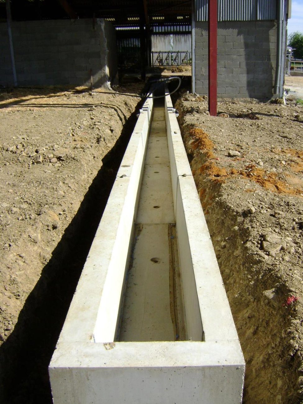 Prefabrication Fosses Effluant Beton En U Pour Batiments Agricoles
