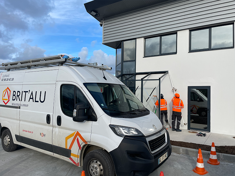 BRIT'ALU - Réf Guyot Environnement - Construction de locaux sociaux